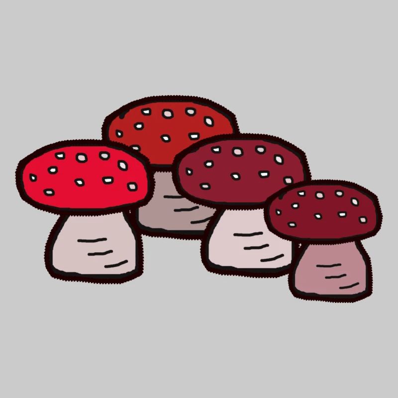 October Forest Mushrooms Toadstools Poisonous Poison