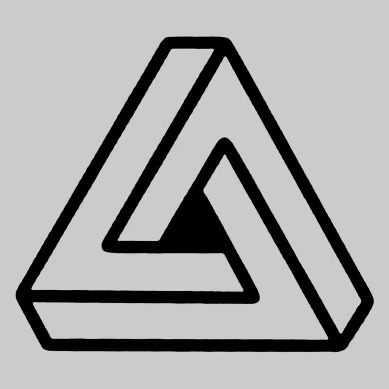 Penrose triangle - Impossible Triangle