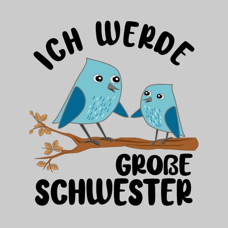 Ich werde Große Schwester Amsel Geschwistern