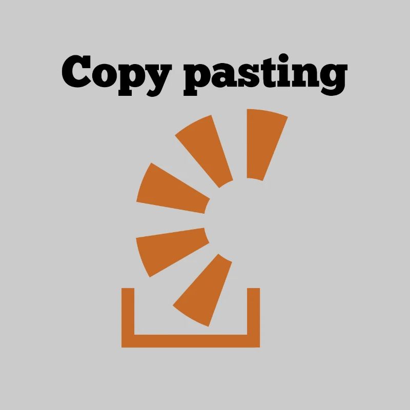 Copy Pasting Programming Coder Software Developer