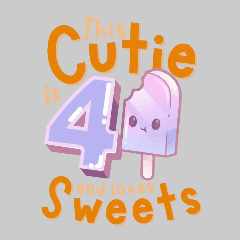 4. Geburtstag Kawaii Eis Geschenkidee für Mädchen
