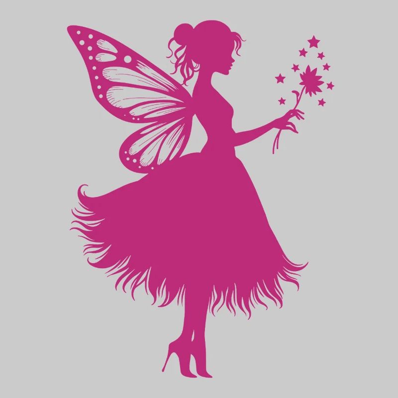 Fée magique avec fleur