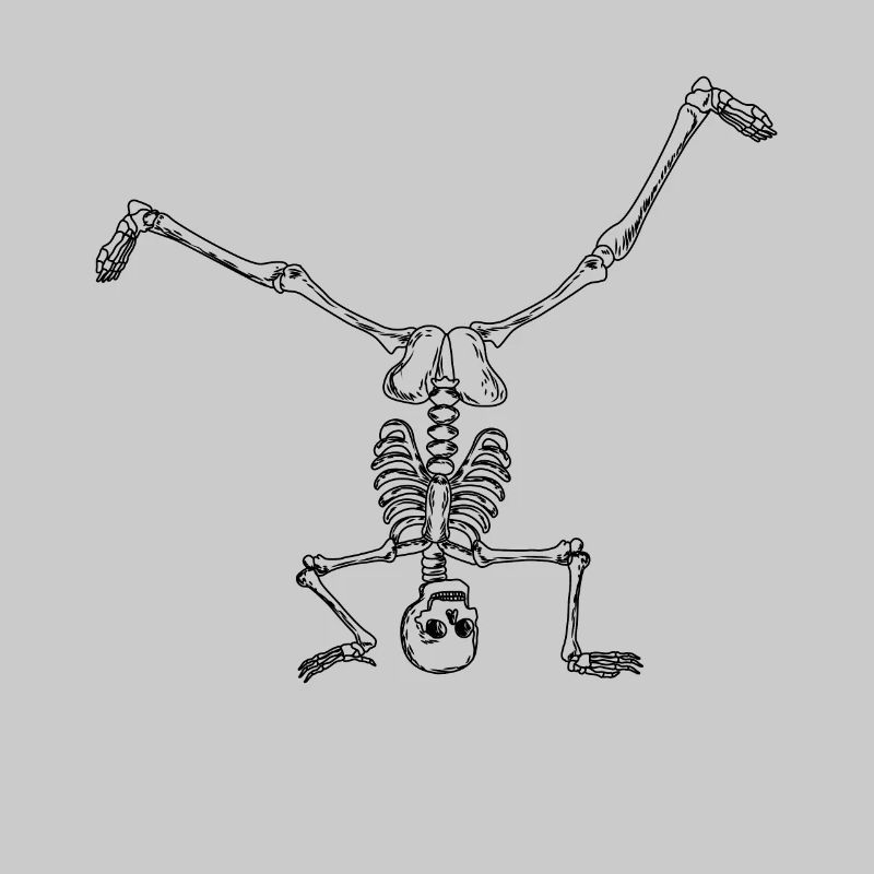 Breakdance Breakdancer Breakdancing Skelett