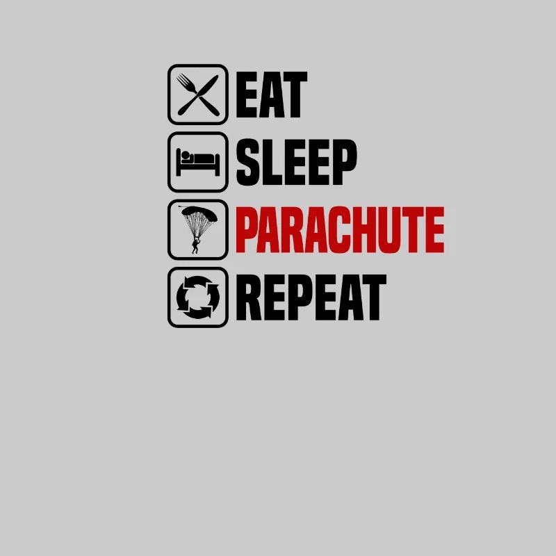 Eating Sleeping Paraglider Repeat Parachute