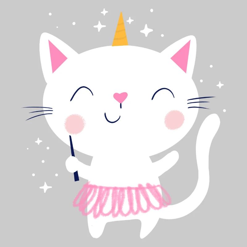 Fée licorne chat