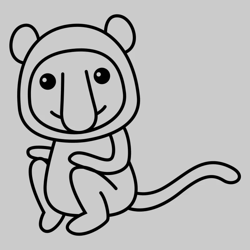 Affe comic Tier