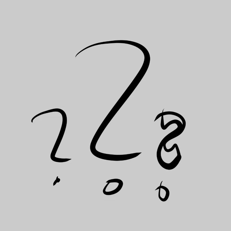 three question marks