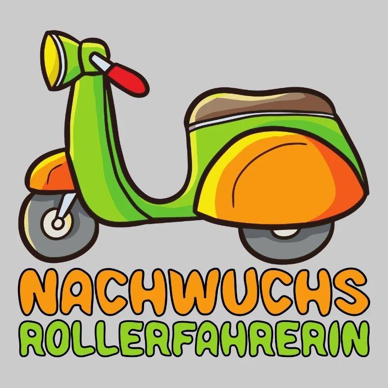 Rollerfahrerin Motorrolller Roller Baby Mädchen