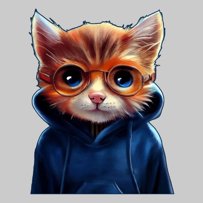 Chat mignon avec pull