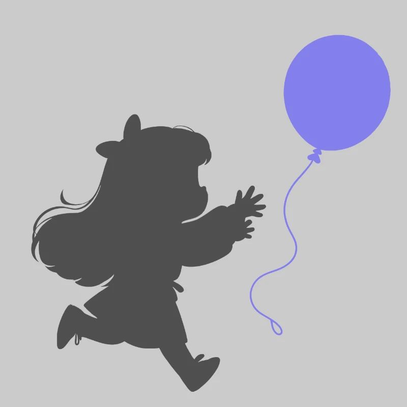 Mädchen mit einem Luftballon