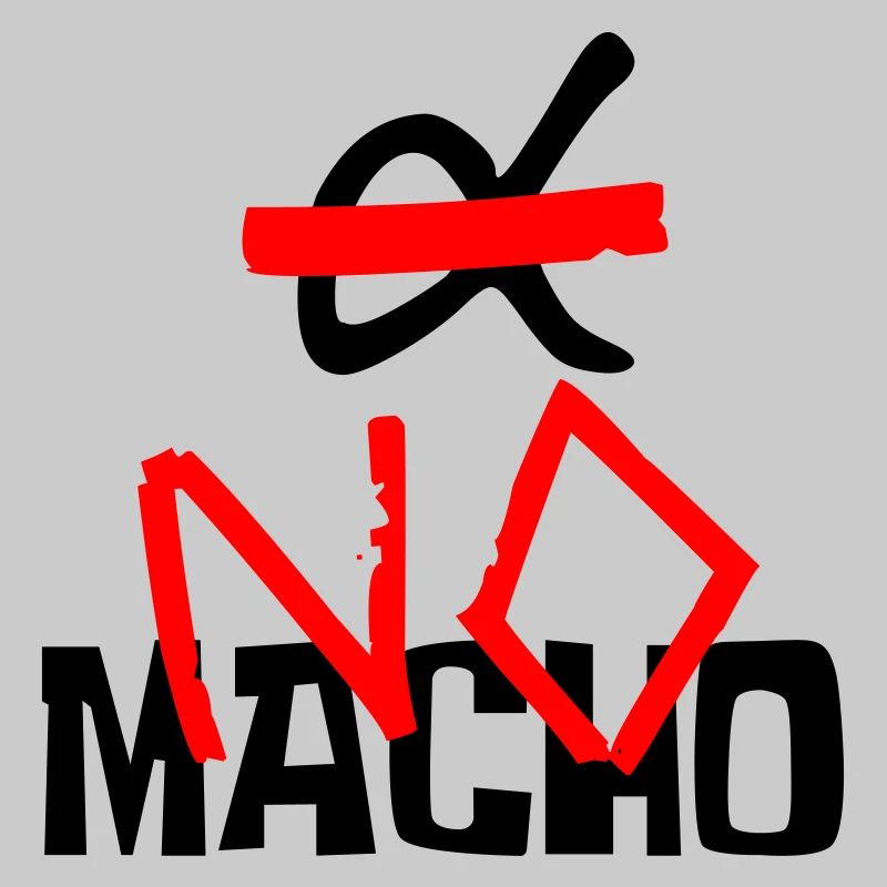 NO Macho (logo and text)