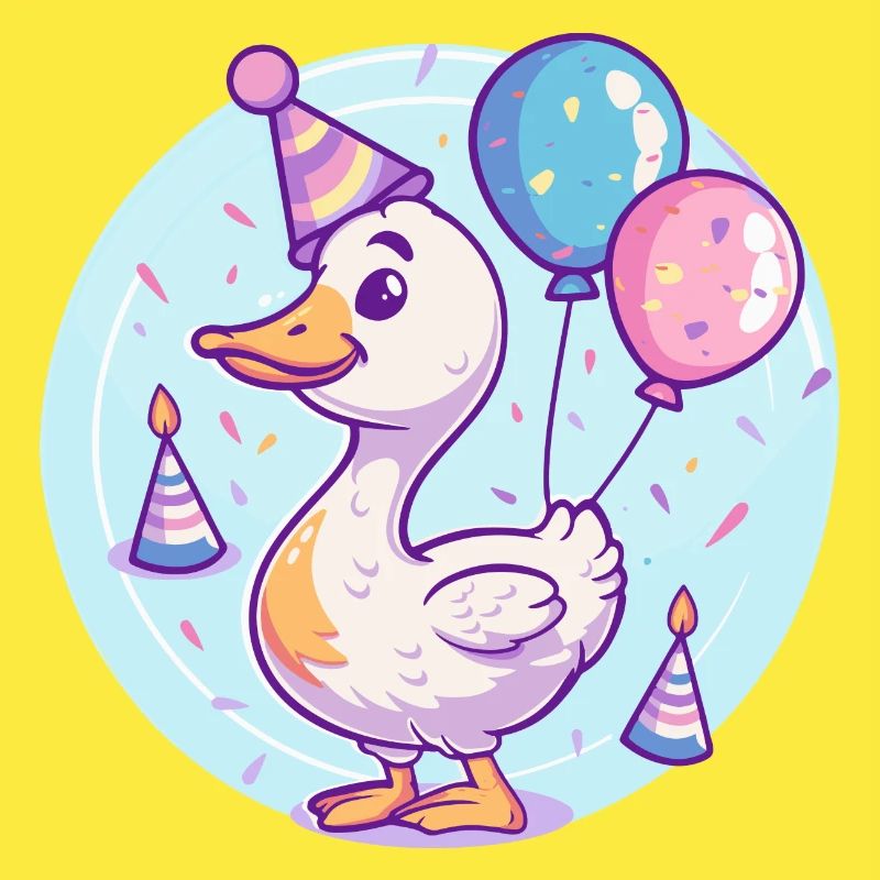 Gans Geburtstag Comic