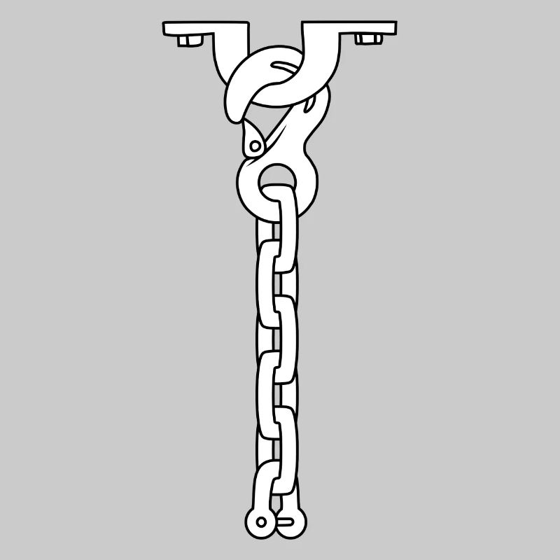 collier cravate BLANC