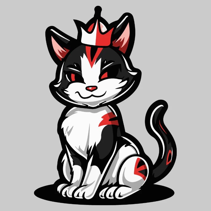 Couronne de bande dessinée de chat