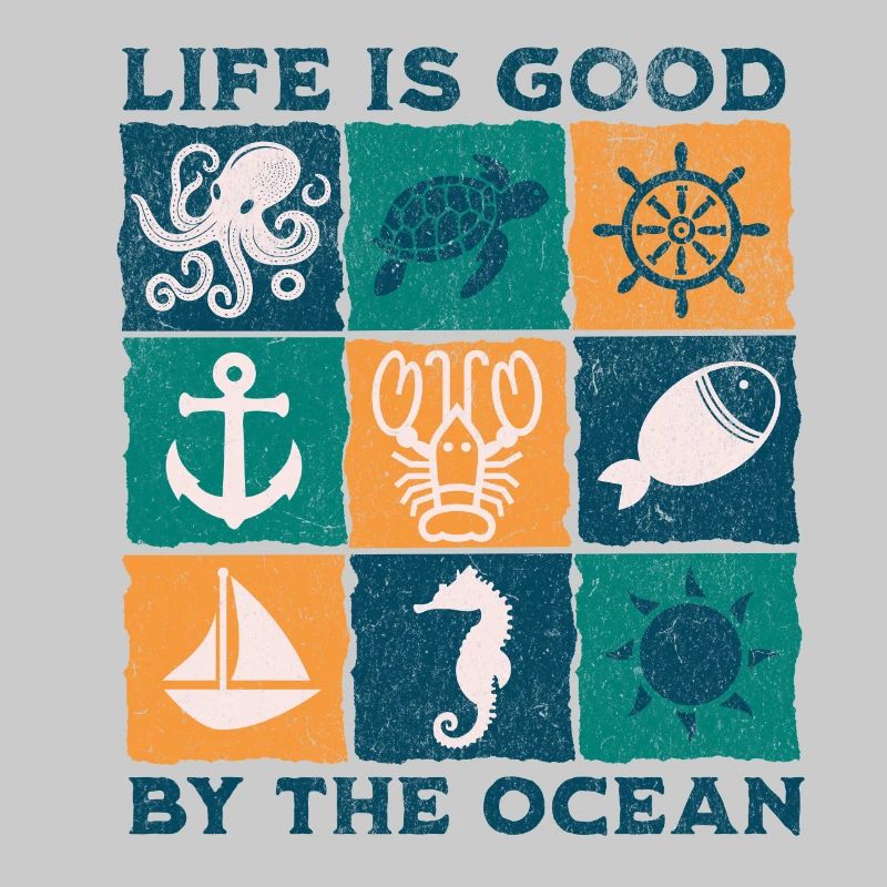 Life is good by the ocean blc