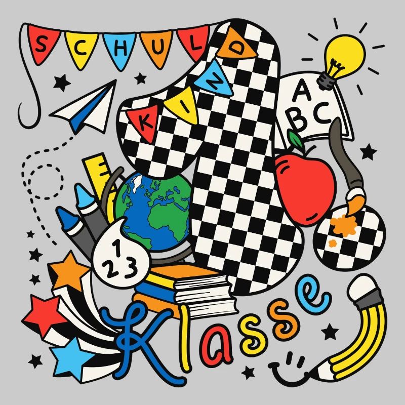Schulkind 2026 Einschulung erste Klasse Doodle