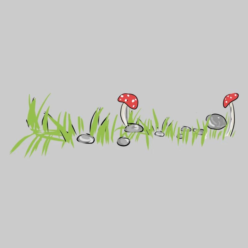 Herbe Nature Champignon Surface Sol