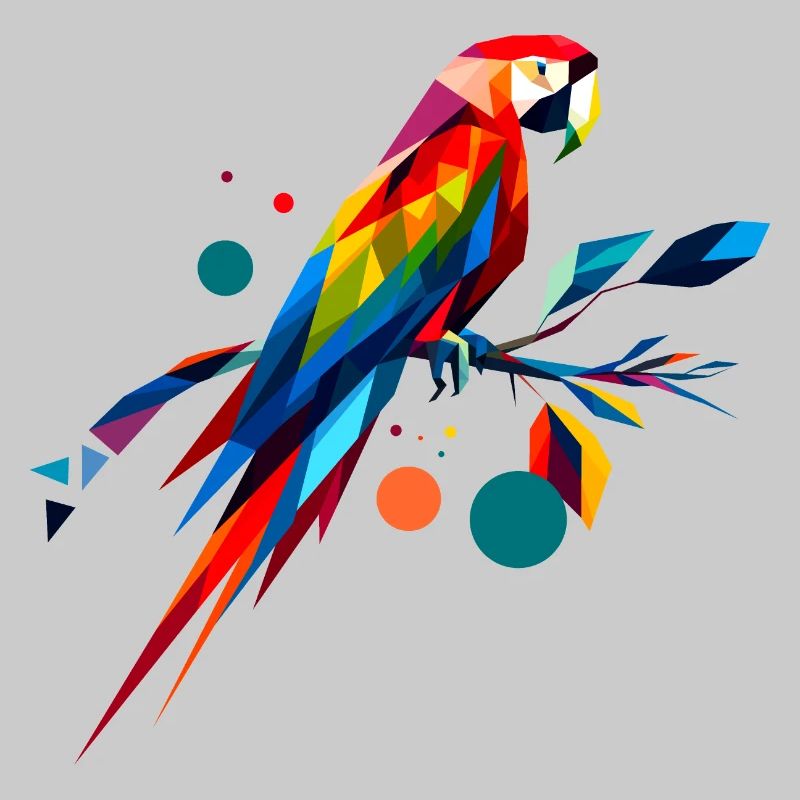 Abstract Macaw