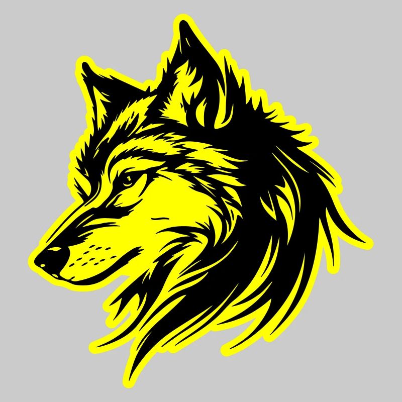 Silhouette de loup