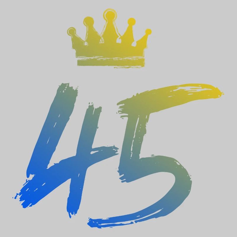 45 Number crown