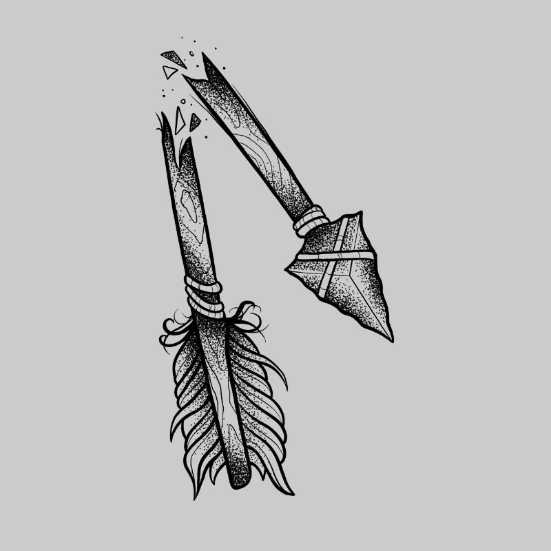 Dotwork broken arrow