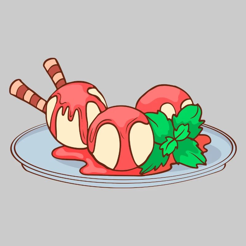 Eis Speiseeis Eiskrem Eiscreme Kugeleis Eisbecher