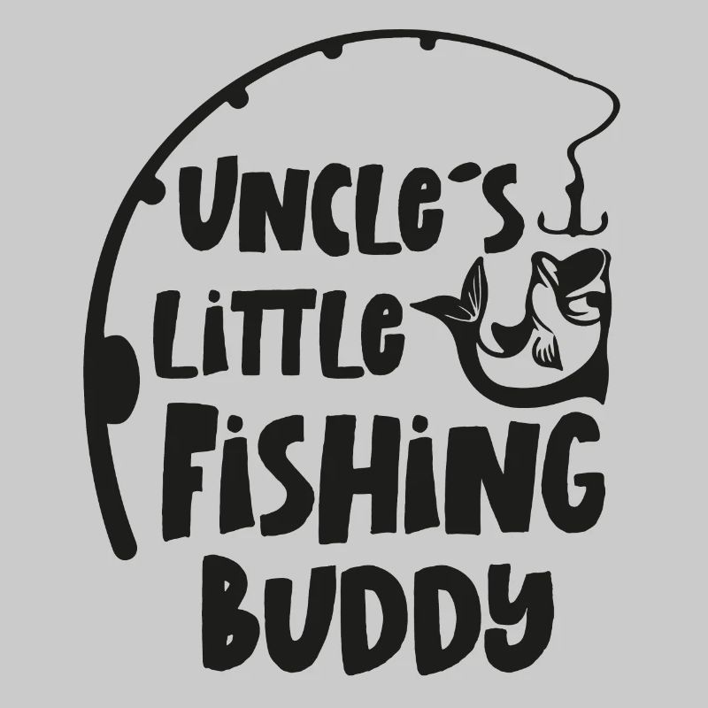 Le petit compagnon de pêche de l’oncle pêcher bébé pêcheur