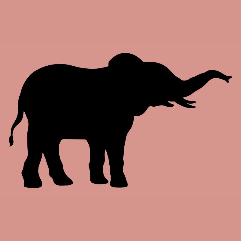 Conception de silhouette cool d’éléphant