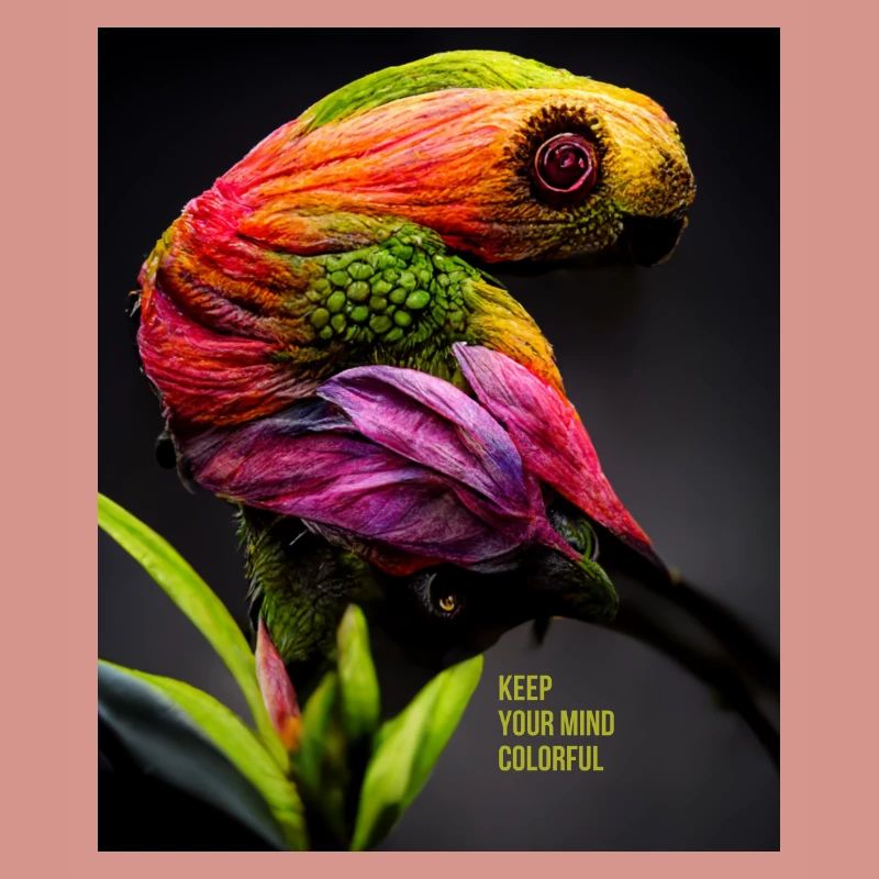 Colorful parrot for all sharp minds