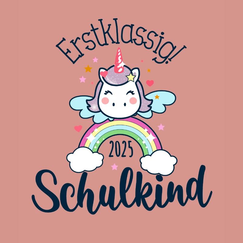 Schulkind 2025 Einschulung Einhorn