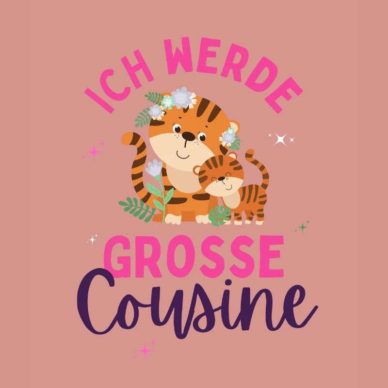 Ich werde Große Cousine 2024 Loading Tiger Herz