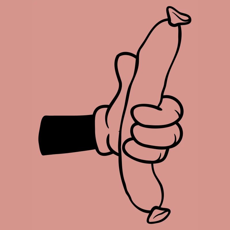 Wurst Comic Hand BBQ