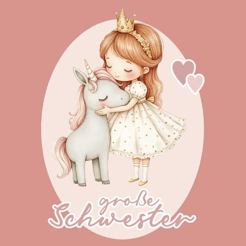 Grosse Schwester Maedchen Einhorn 4