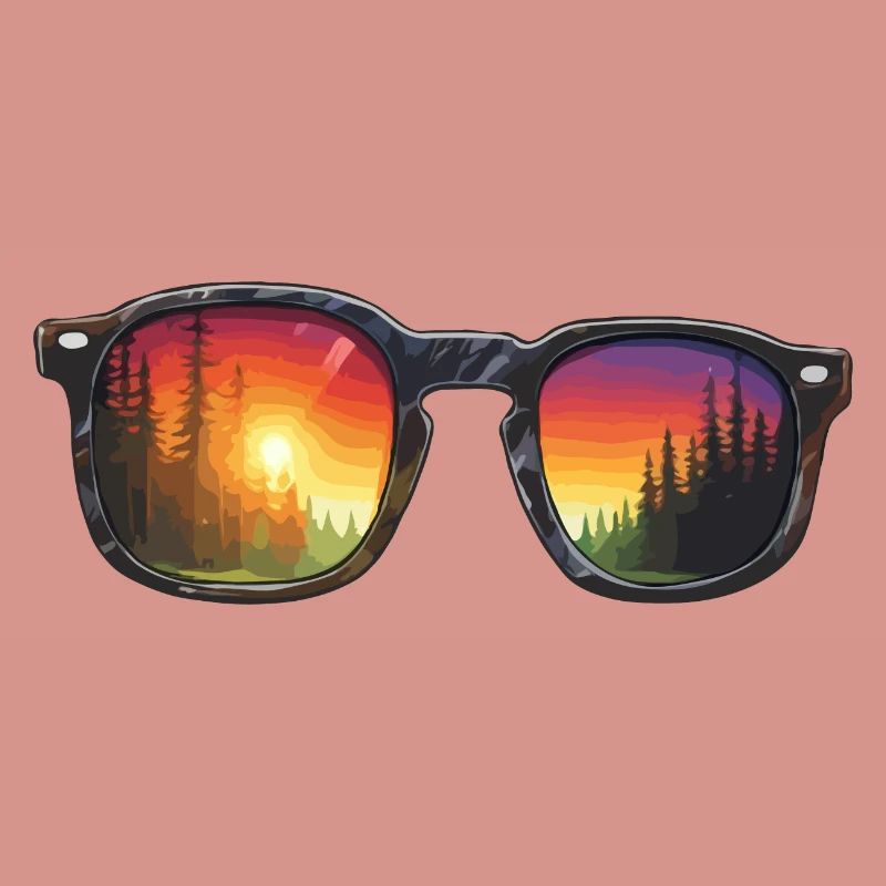 Lunettes de soleil / Reflection / Forêt / Reflection