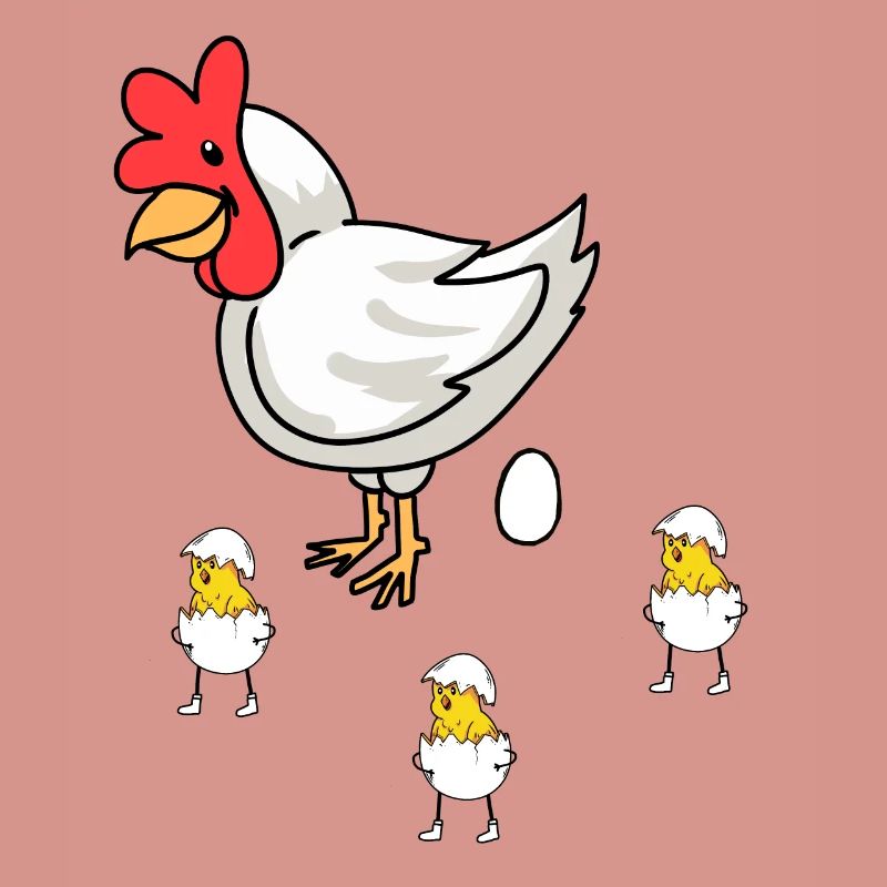 Easter Hen Chick Baby Eggs Eggshell Poultry