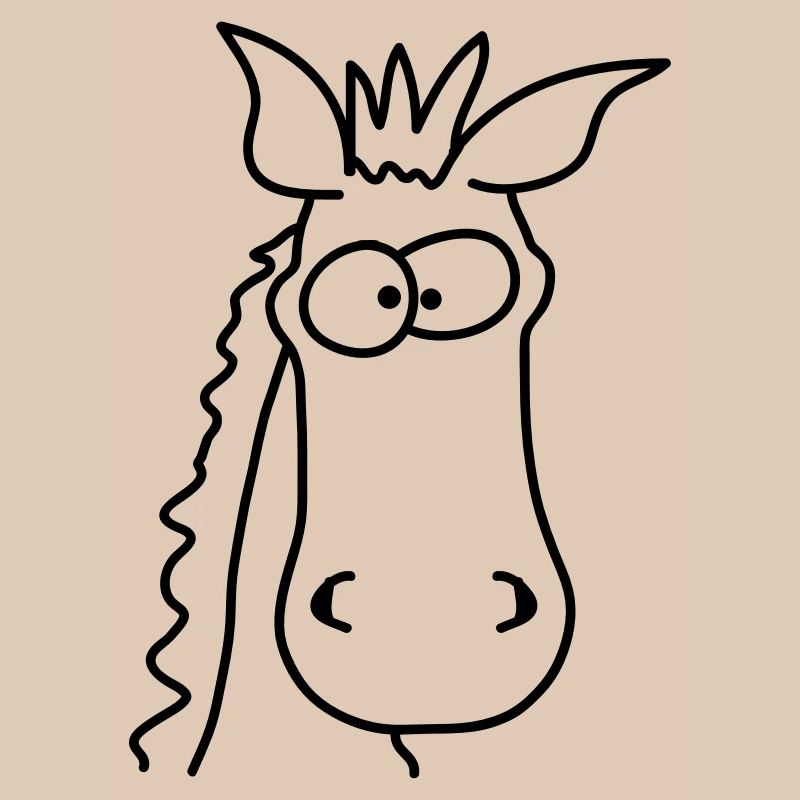 Funny Comic Horse
