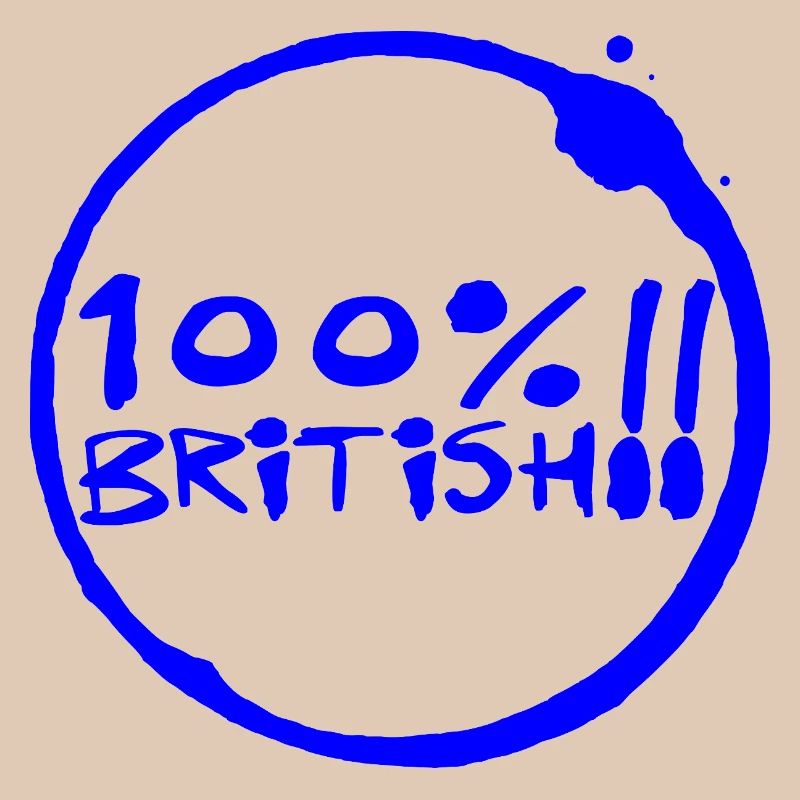 100 % britannique - Design éclaboussé d’encre audacieuse
