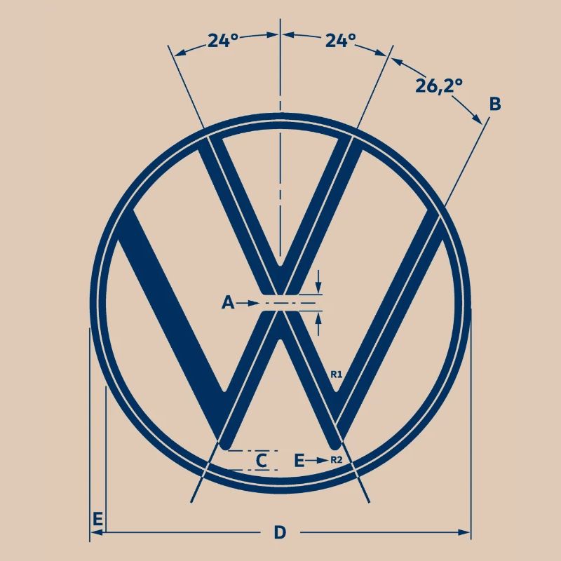 Volkswagen VW Logo Comme Graphique De Construction
