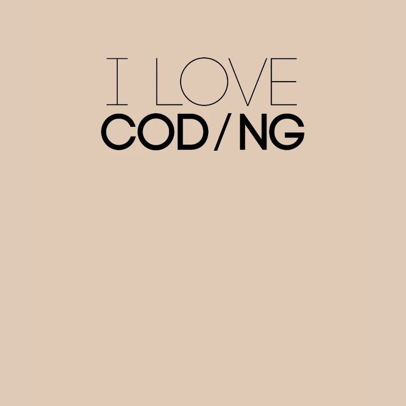 I love programming programmer code profession