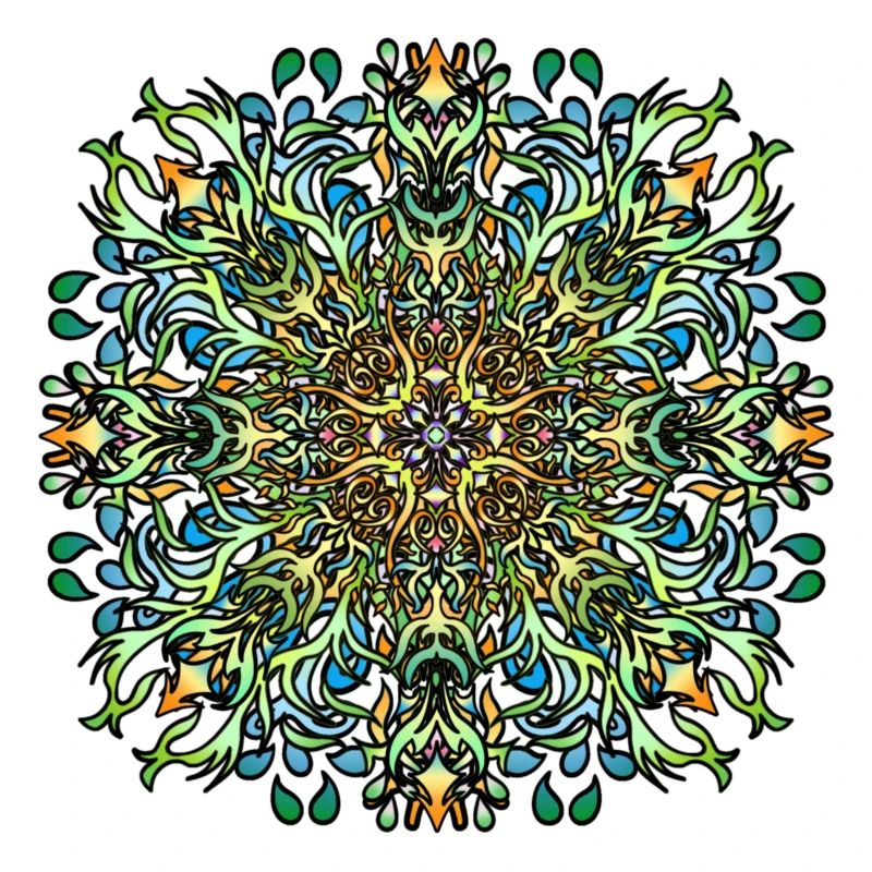 Mandala | Bunt | Leben | Geschenkidee