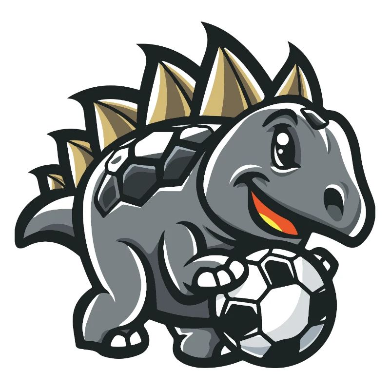Stegosaurus Cartoon Football