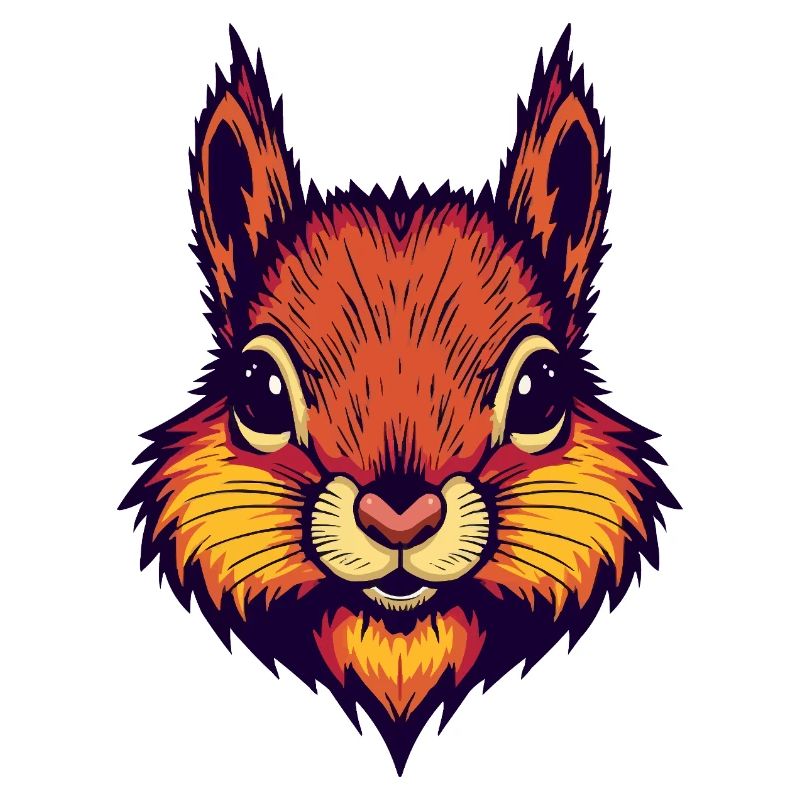 Bright autumnal squirrel