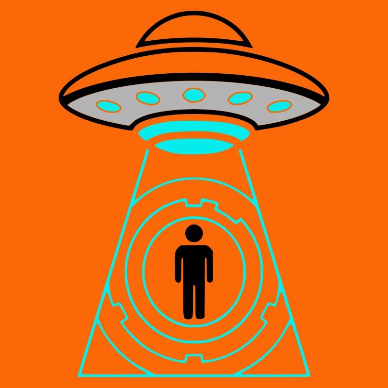 UFO Abduction Beam Me Up Vector