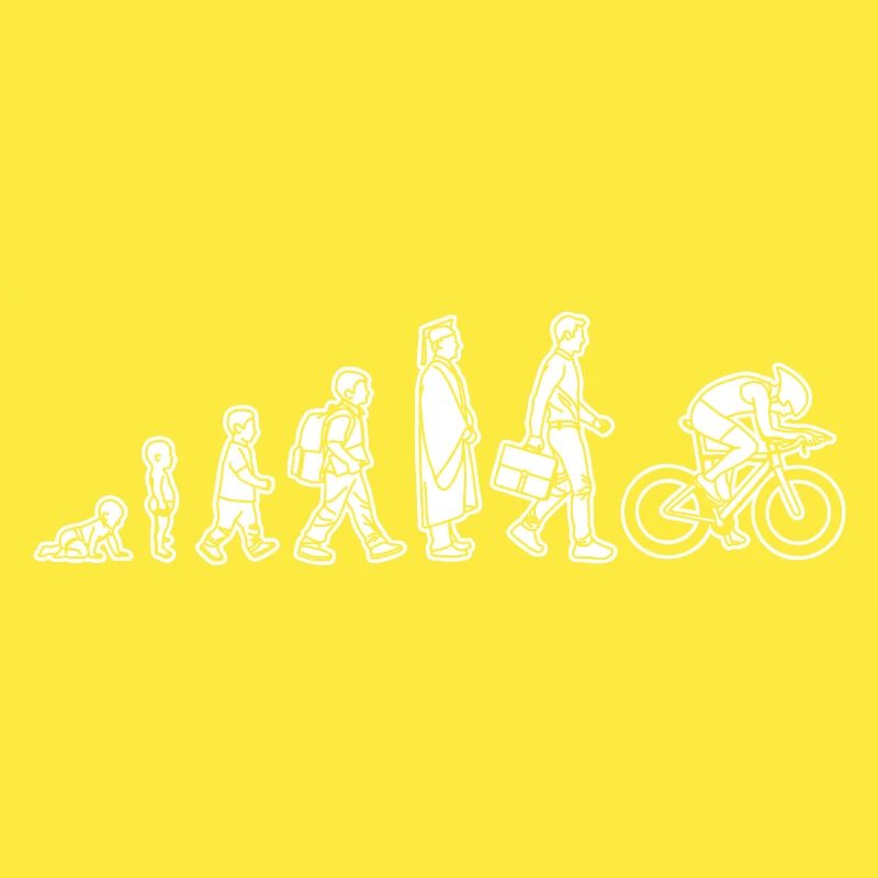 Evolution eines Radfahrers