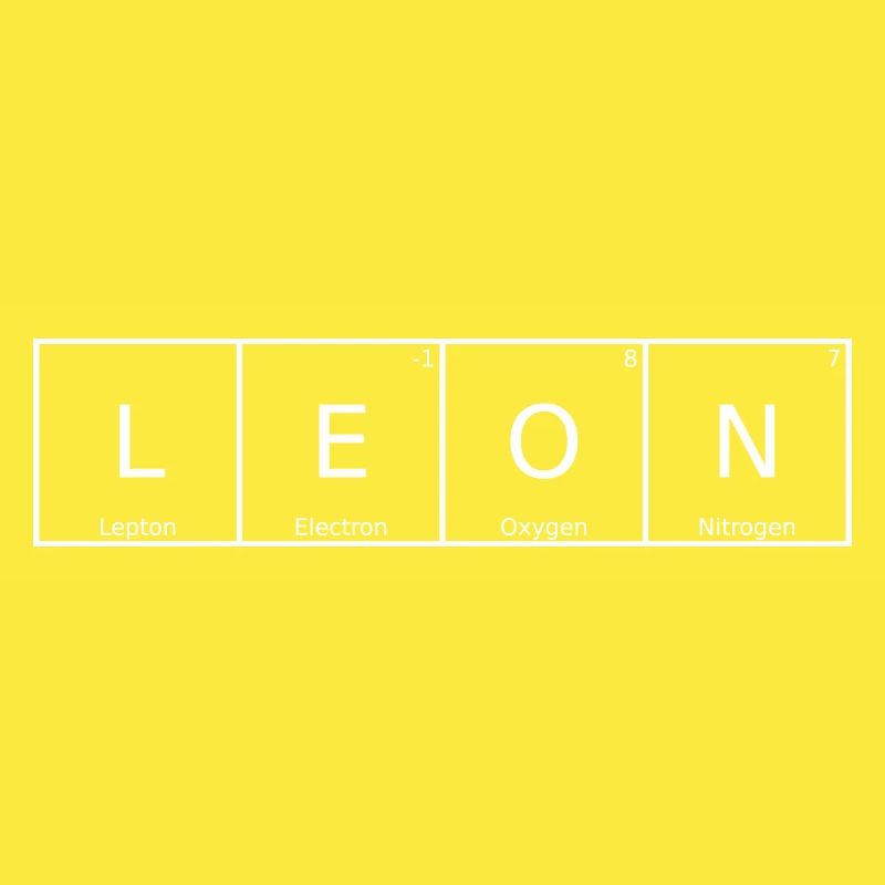 Leon Surname First Name Chemistry Periodic Table Elements
