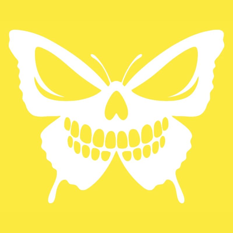 Conception complexe de crâne de papillon