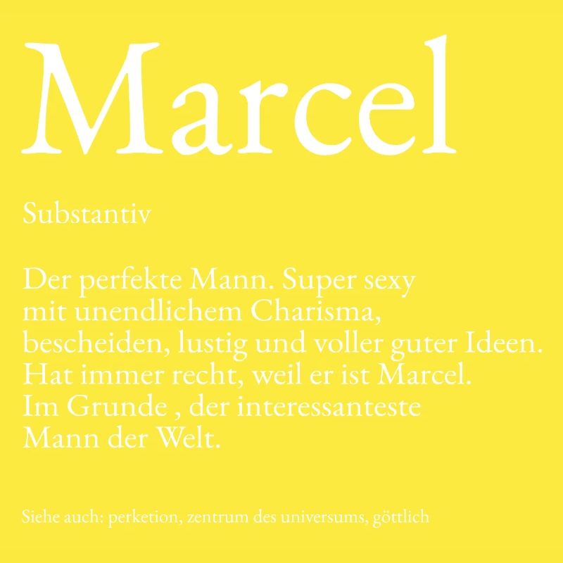 Explication du dictionnaire Marcel Prénom Marcel