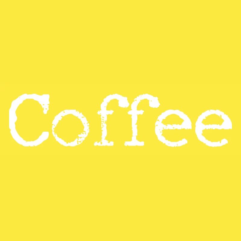 Coffee Scribble White on Black