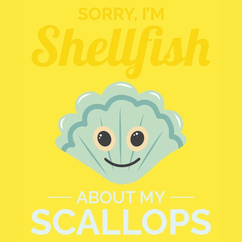 Scallop Seashells Collector Beachcomber Shellfish