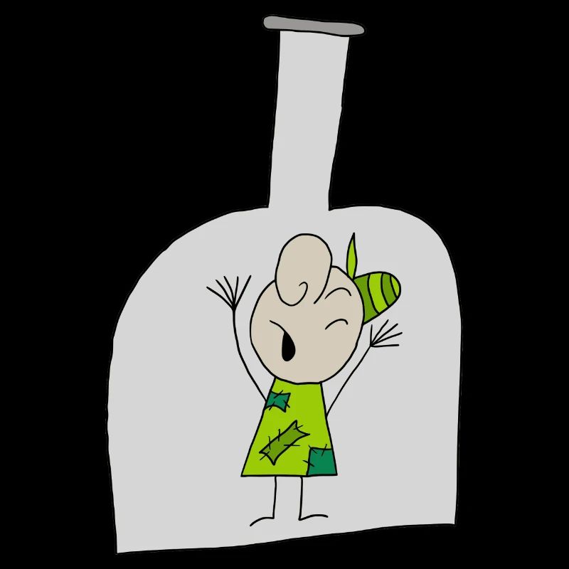 Junge in der Flasche